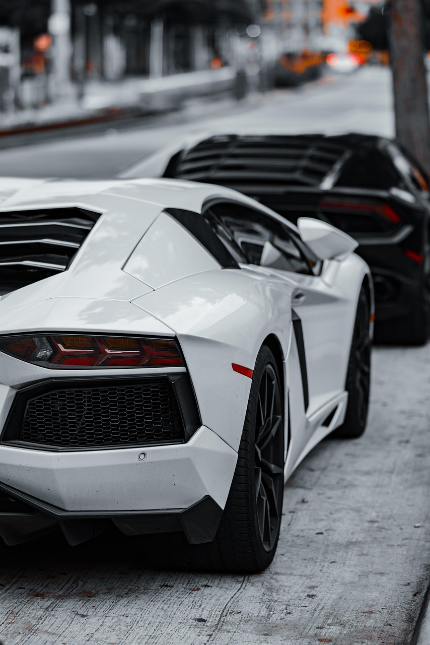 hero-gallery-01 cars, super cars, luxury cars, lamborghini, corvette, black car, white car, sports cars, exotic cars, daytime, parked cars, car row, black lamborghini, white lamborghini, black corvette, high-end vehicles, automobile, car collection, outdoor